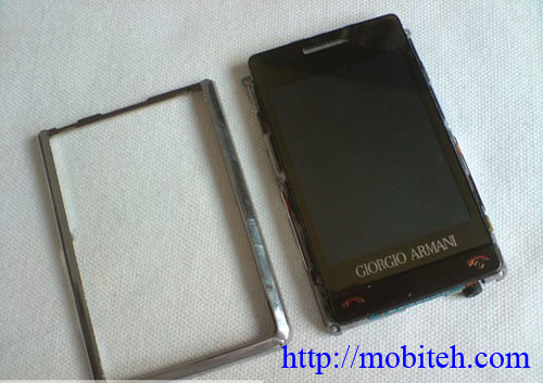 Как разобрать телефон Samsung P520 Armani