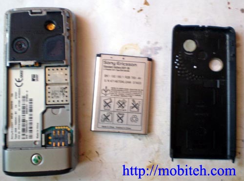 Как разобрать телефон SonyEricsson k310, k320, k510i, w200