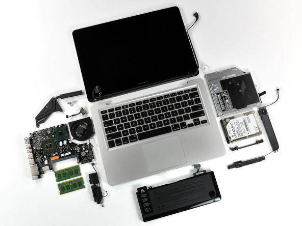 Как разобрать ноутбук Apple MacBook Pro 13″ Unibody