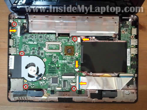 Как разобрать ноутбук Asus Eee PC 1215B