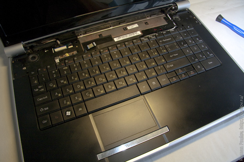 Как разобрать ноутбук Packard Bell LJ75